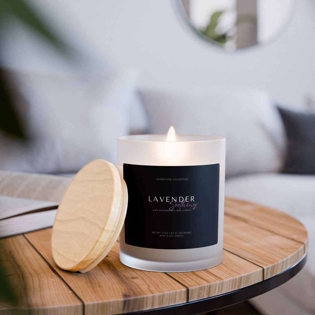 Lavender Candle - Aromatherapy Gift for Astrology Lovers, Relaxation, - Cart2u.ro