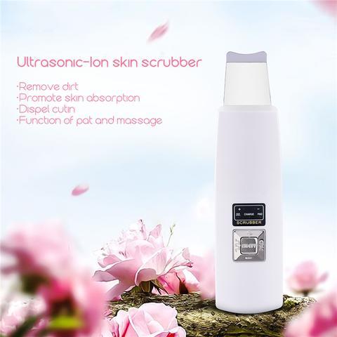 Ultrasonic Skin Scrubber Face Cleanser Blackhead Acne Removal Facial - Cart2u.ro
