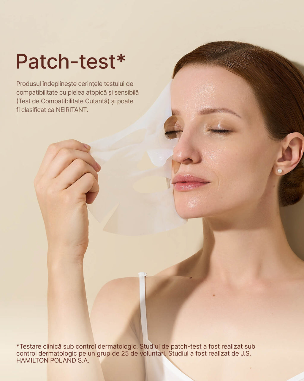Mască de față hidratantă cu colagen 21collagen.RO