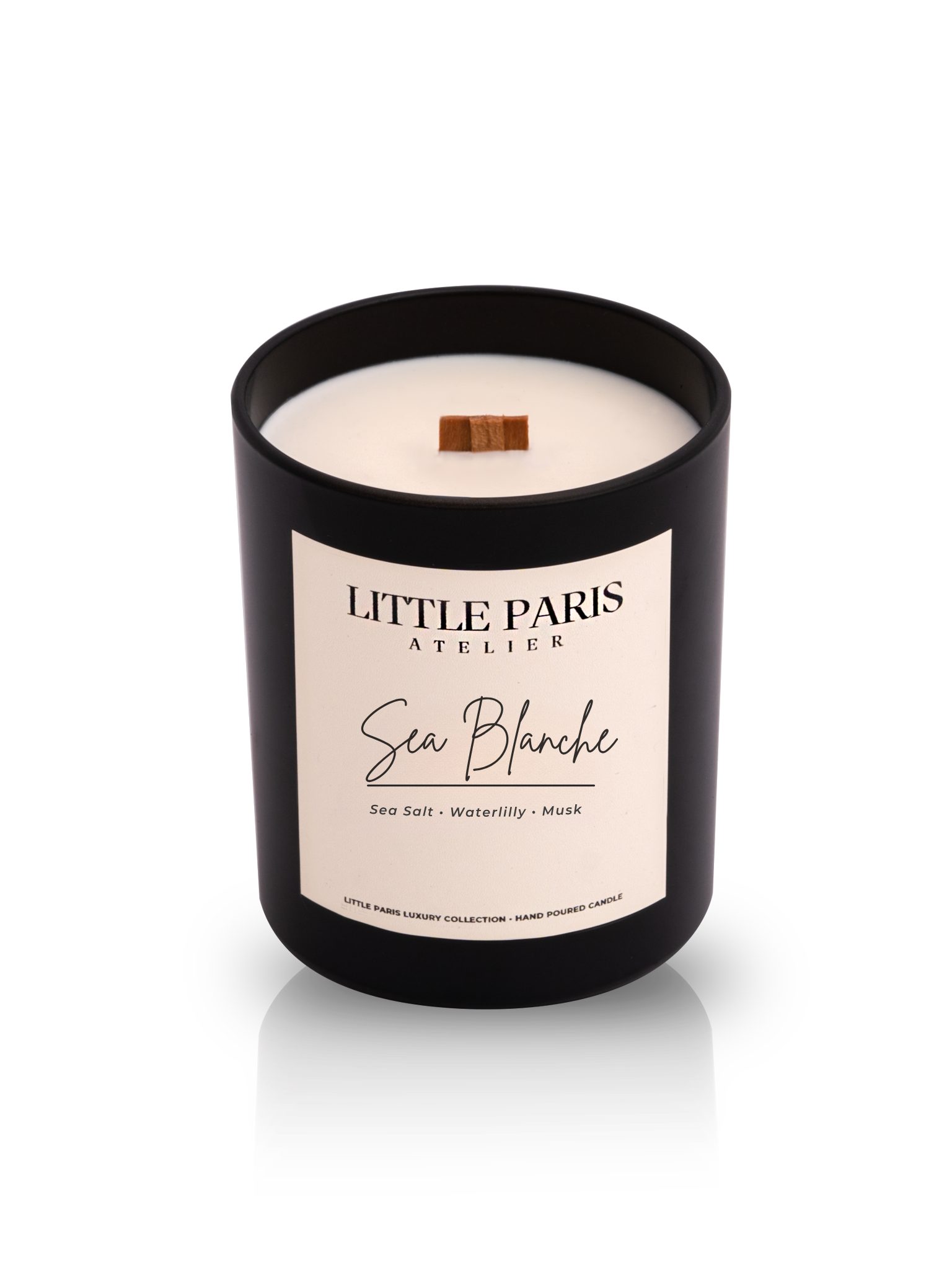 Lumânare parfumată Sea Blanche - Sare de mare • Nufăr • Mosc Little Paris Atelier