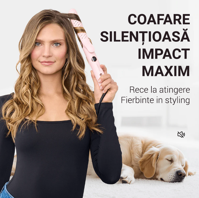 Aparat de ondulat și îndreptat Whirlwind Pro Wavytalk Aura Beauty