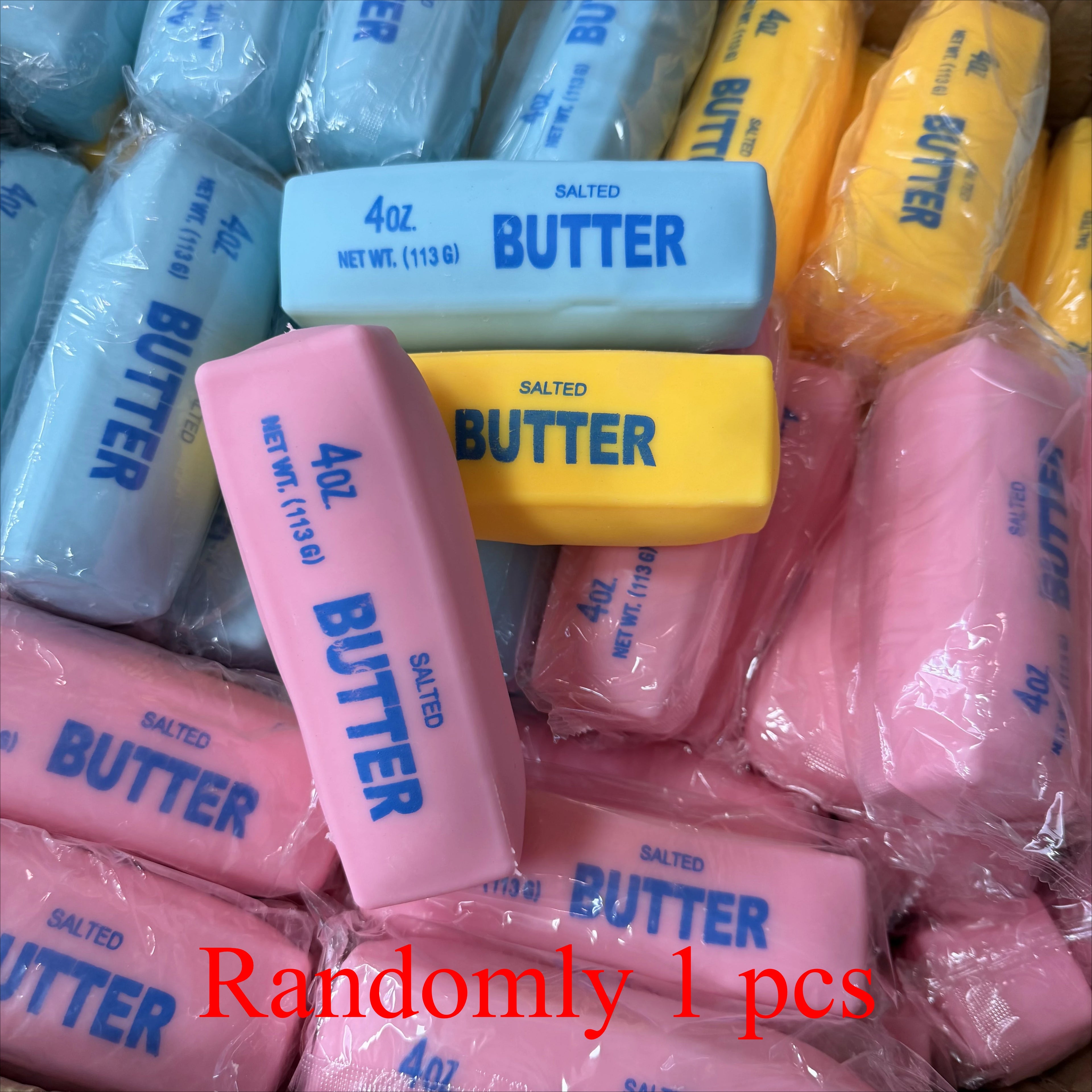 Realistic Butter Stick Squishy Toy Viral Crunchy Squeeze Toy Soft Stress Relief Fidget Sensory Toy Fun Desk Decoration Gift cart2u.ro