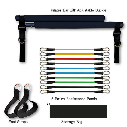Fitness Yoga Pilates Bar Portable Gym Accessories Sport Elastic - Cart2u.ro