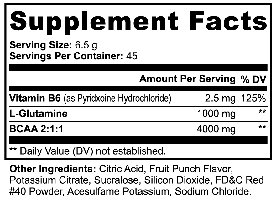 BCAA Shock Powder (Fruit Punch) - Cart2u.ro