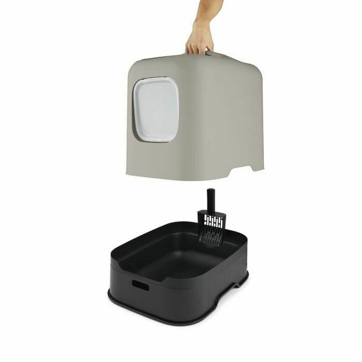 Cat Litter Box Rotho My Pet CAPUCCINO Plastic - Cart2u.ro