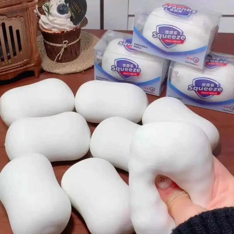 NEW ASMR  Soap Ball Squishy Stress Ball Filled Soft Squeeze Fidget Toy Anti-Stress Anxiety Relief Hand Decompression Toy
