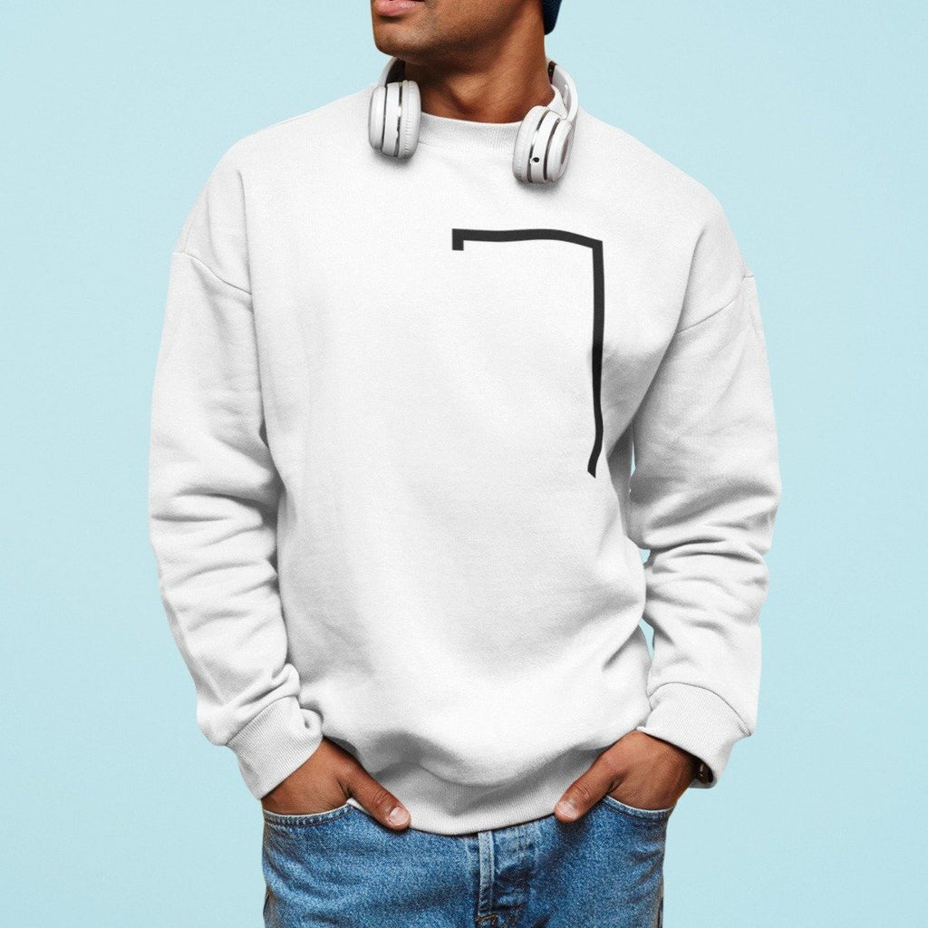 Mens Angled Logo Crewneck Sweatshirt - Cart2u.ro