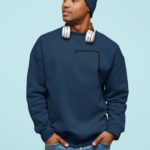 Mens Angled Logo Crewneck Sweatshirt - Cart2u.ro
