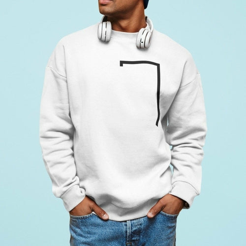 Mens Angled Logo Crewneck Sweatshirt - Cart2u.ro