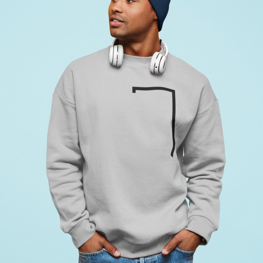Mens Angled Logo Crewneck Sweatshirt - Cart2u.ro