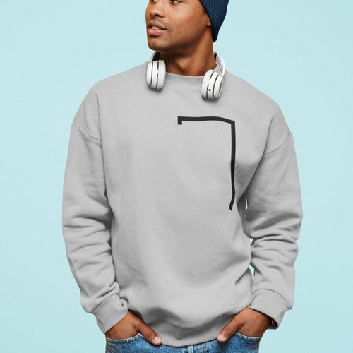 Mens Angled Logo Crewneck Sweatshirt - Cart2u.ro