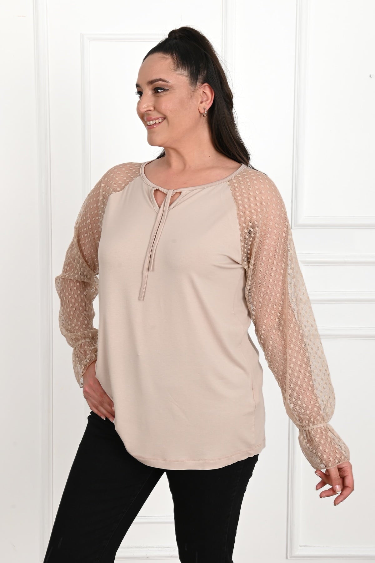 Bluza dama marimi mari buline 1451-23 BIGsize