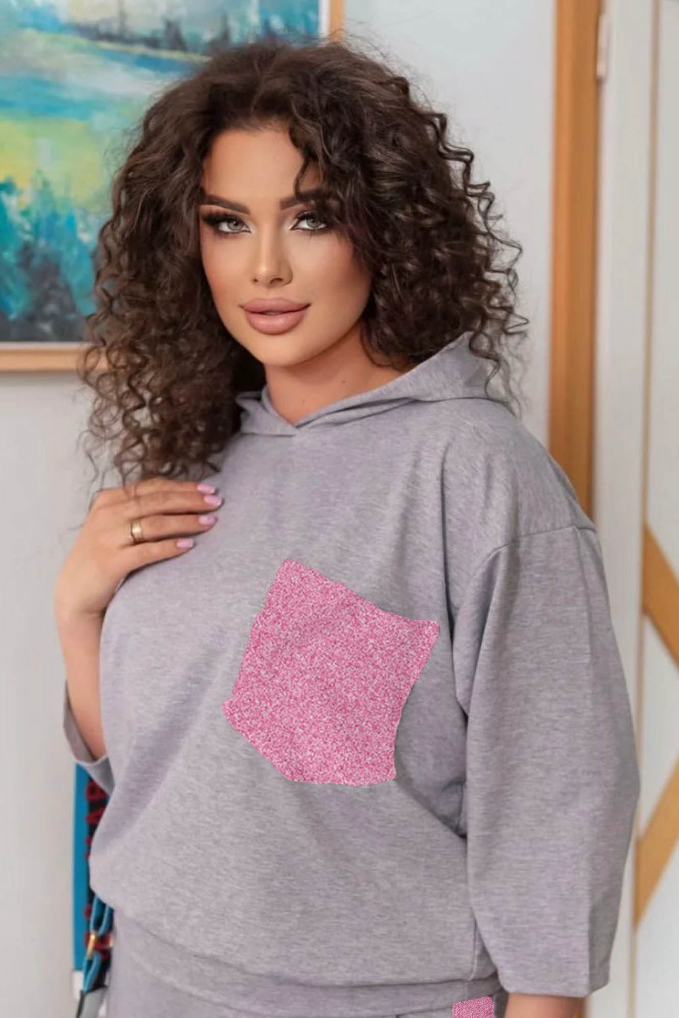 Trening dama marimi mari Glitter 8025-23 BIGsize