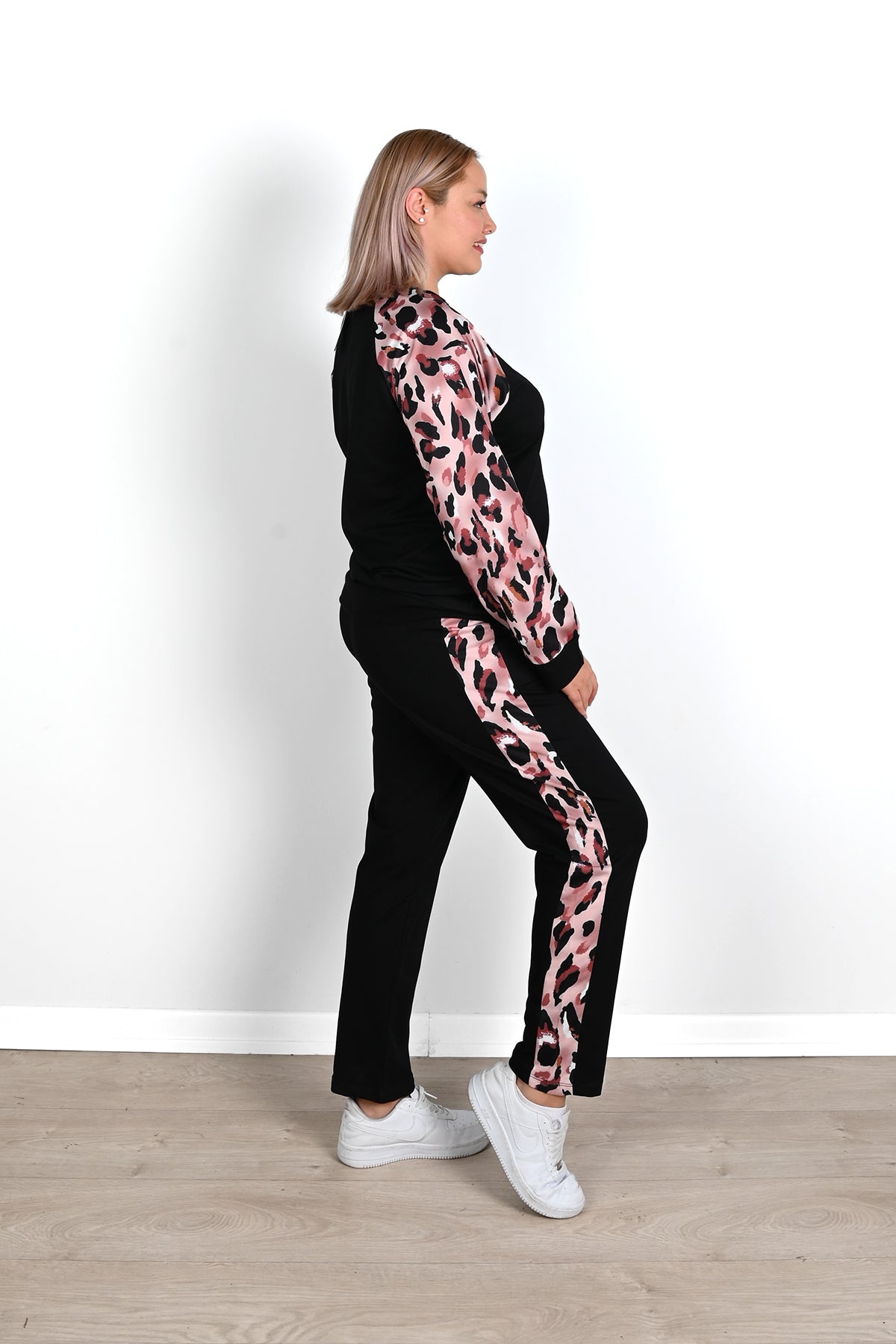 Trening dama marimi mari cu imprimeu animal print 8048 BIGsize