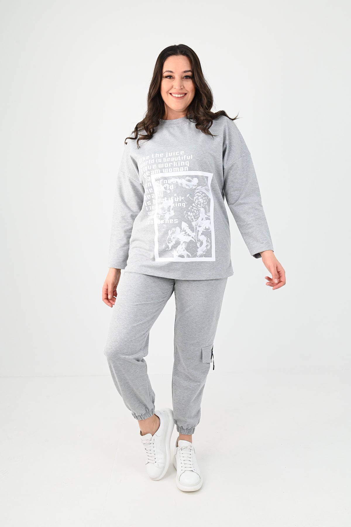 Trening dama marimi mari bumbac 8075 BIGsize