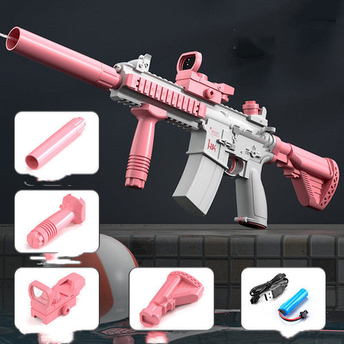 Summer Fully Automatic Electric Water Gun Rechargeable Long-Range - Cart2u.ro