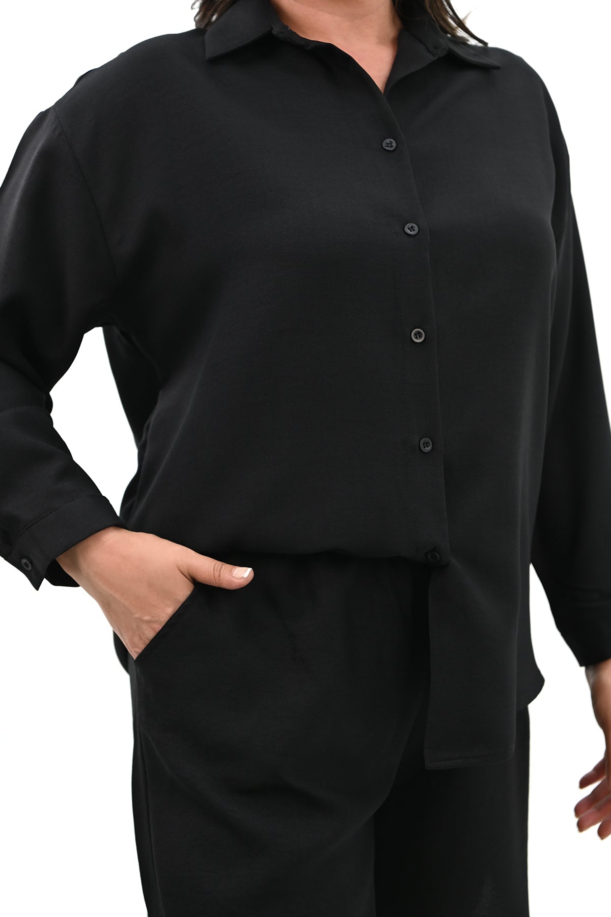 Set dama marimi mari  pantaloni scurti cu camasa 8121 -24 BIGsize