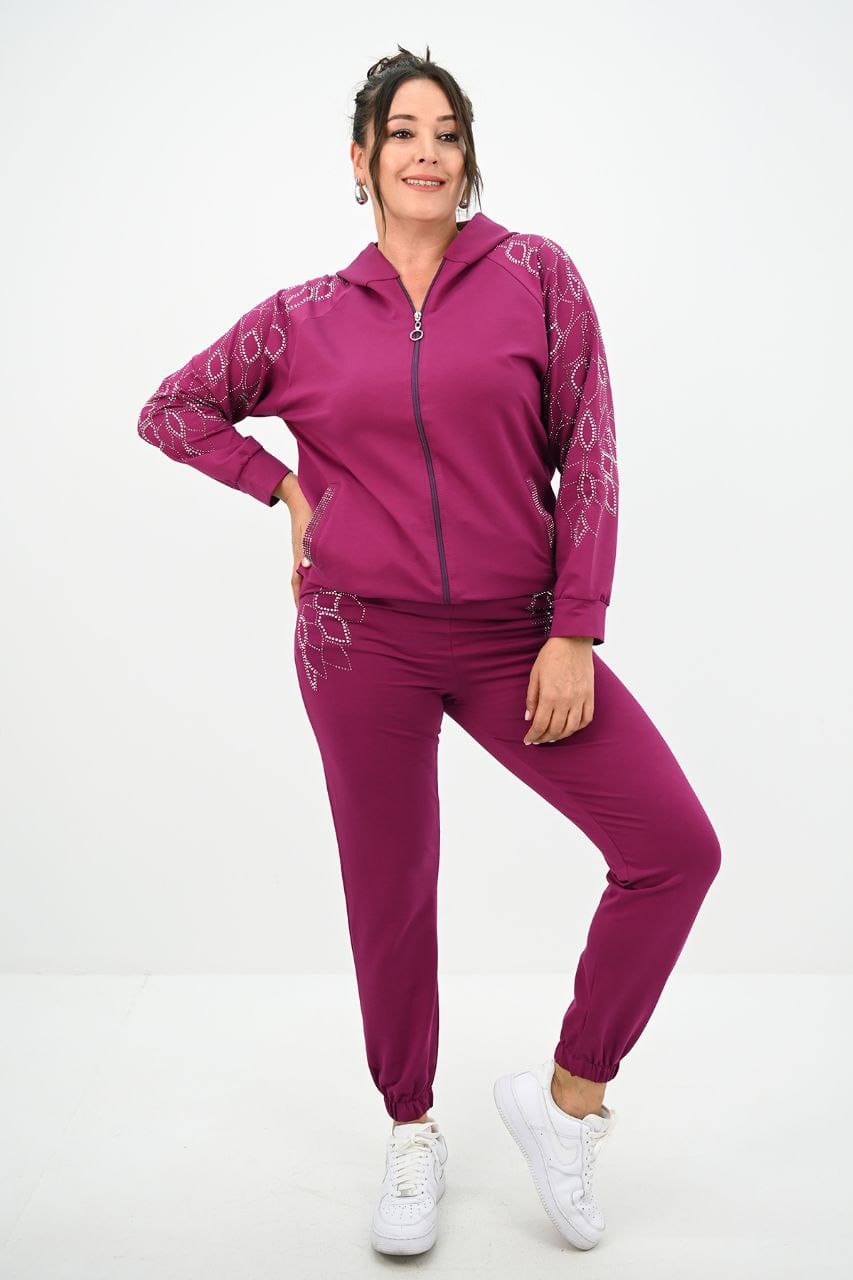 Trening dama marimi mari cu strasuri 8129 BIGsize