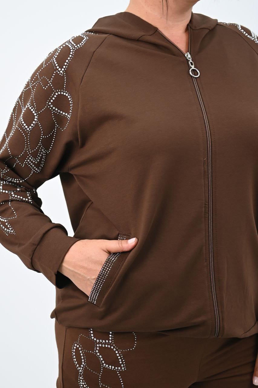 Trening dama marimi mari cu strasuri 8129 BIGsize