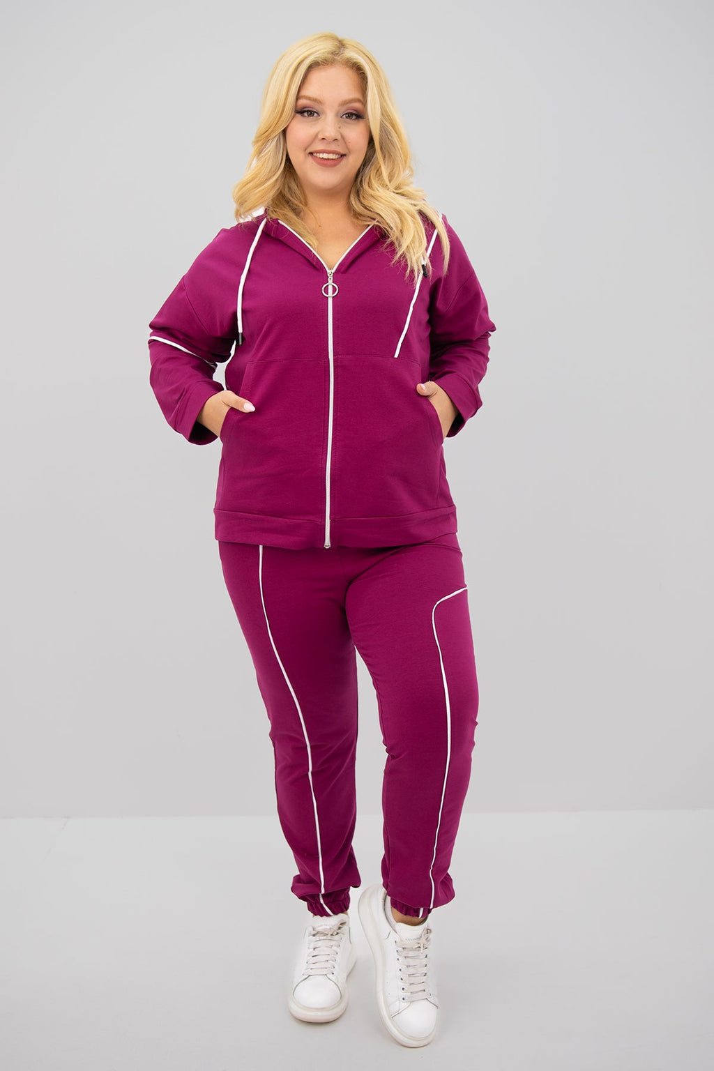 Trening dama marimi mari cu fermoare laterale 8130 BIGsize
