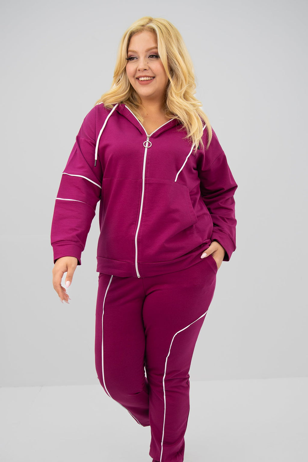 Trening dama marimi mari cu fermoare laterale 8130 BIGsize