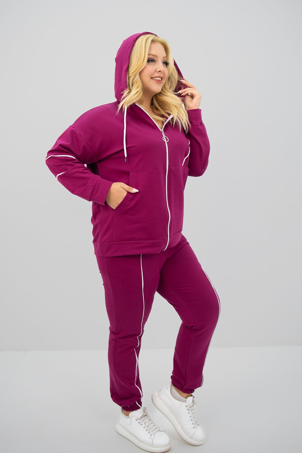 Trening dama marimi mari cu fermoare laterale 8130 BIGsize