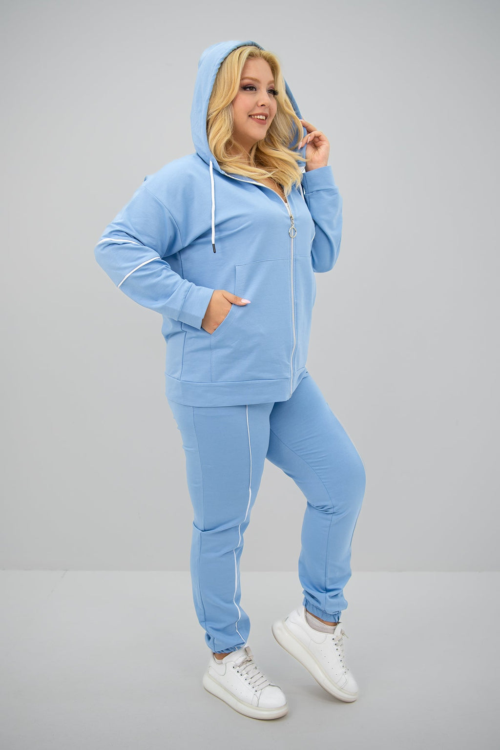 Trening dama marimi mari cu fermoare laterale 8130 BIGsize