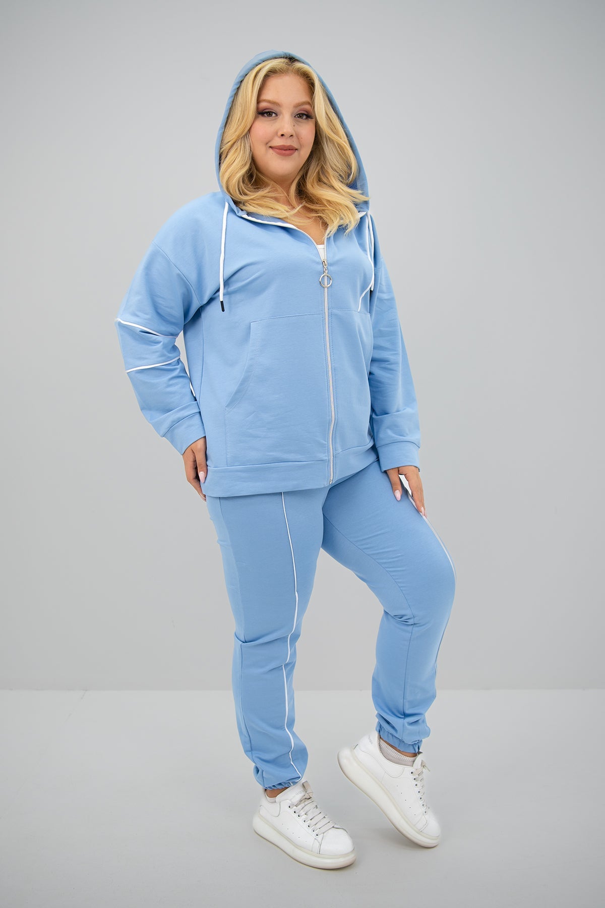 Trening dama marimi mari cu fermoare laterale 8130 BIGsize