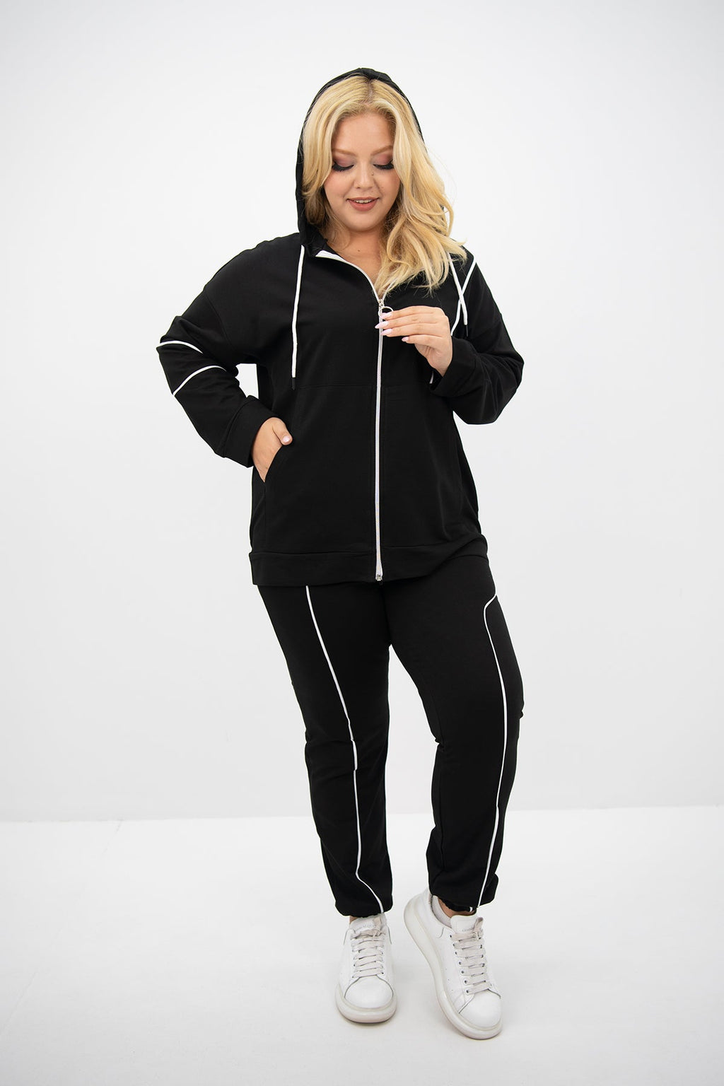 Trening dama marimi mari cu fermoare laterale 8130 BIGsize