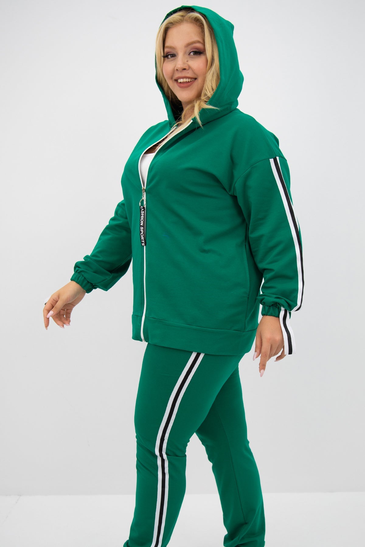 Trening dama marimi mari cu fermoar 8136 BIGsize