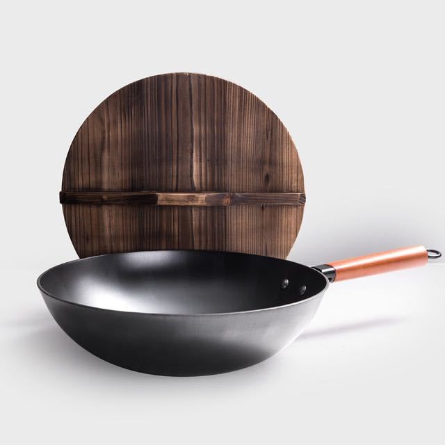 Iron Pan Traditional Iron Wok Handmade - Cart2u.ro