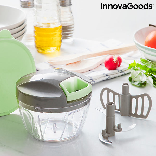 Manual mini chopper with pull cord Spinop InnovaGoods - Cart2u.ro