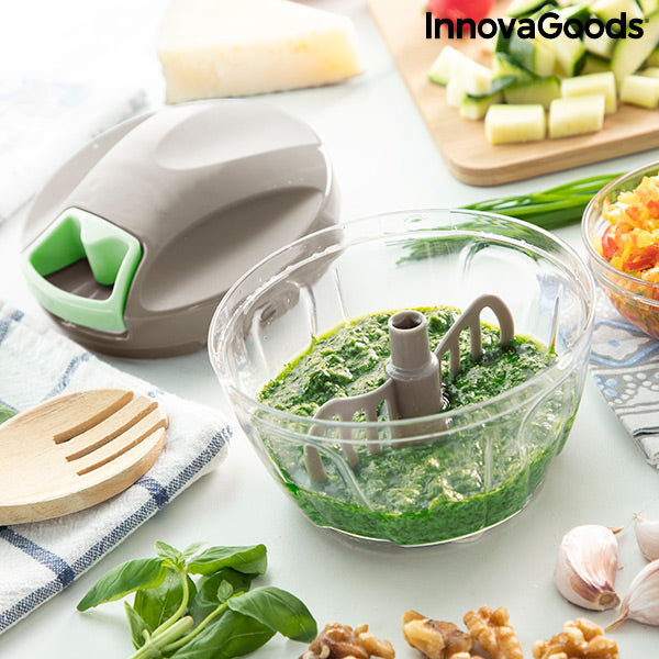 Manual mini chopper with pull cord Spinop InnovaGoods - Cart2u.ro