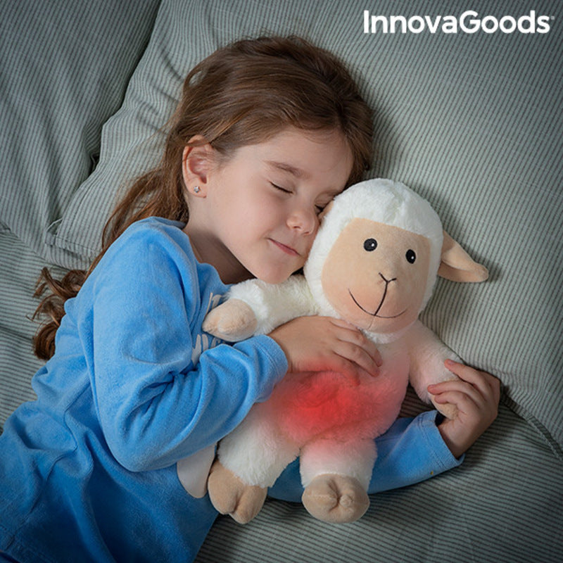 Sheep Soft Toy with Warming and Cooling Effect Wooly InnovaGoods - Cart2u.ro