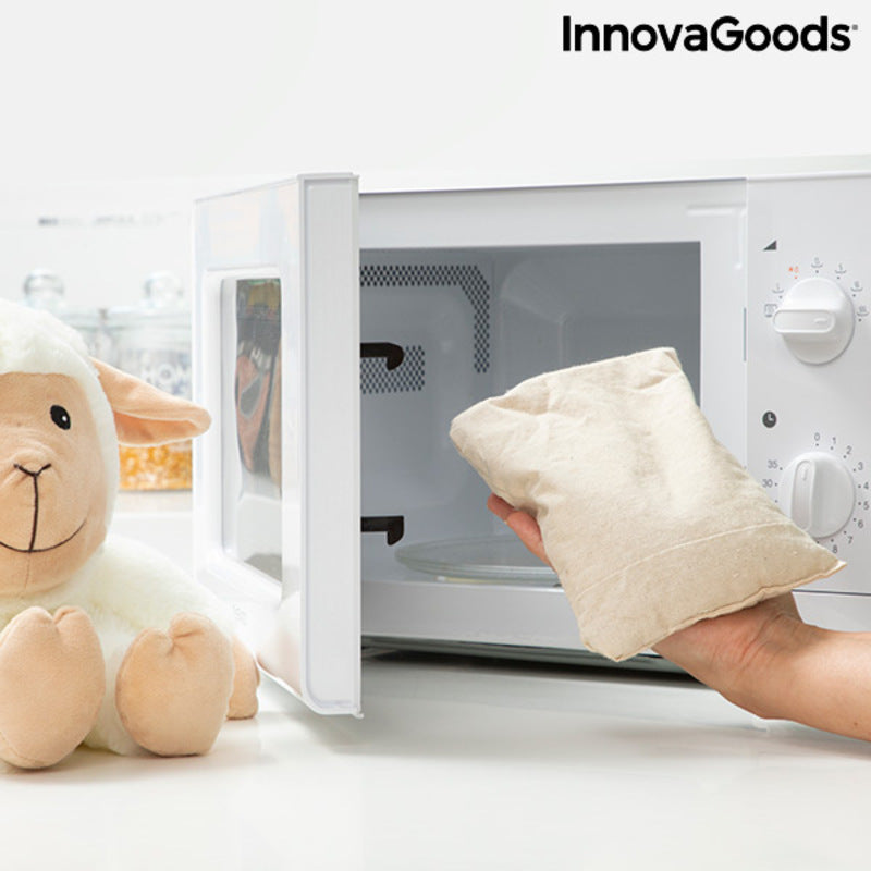 Sheep Soft Toy with Warming and Cooling Effect Wooly InnovaGoods - Cart2u.ro