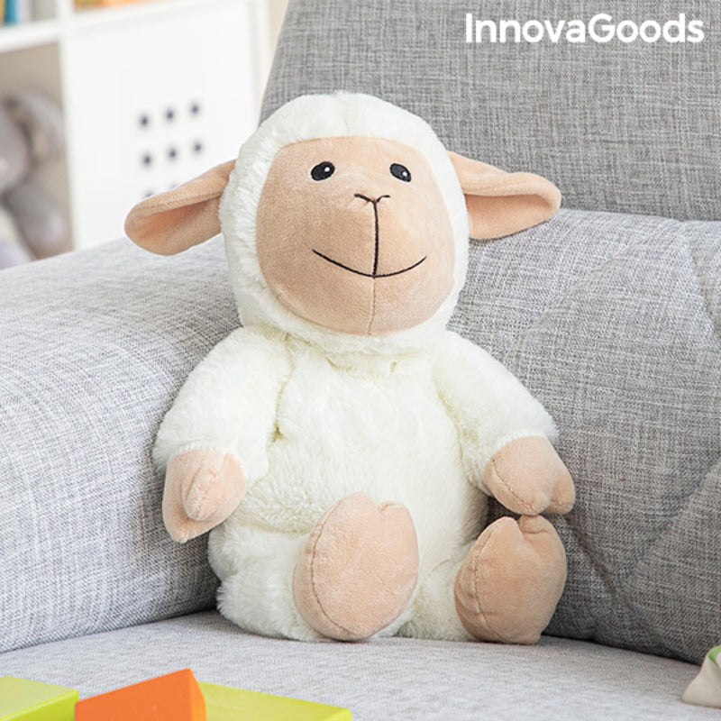Sheep Soft Toy with Warming and Cooling Effect Wooly InnovaGoods - Cart2u.ro