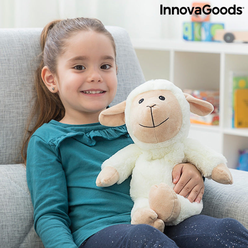Sheep Soft Toy with Warming and Cooling Effect Wooly InnovaGoods - Cart2u.ro