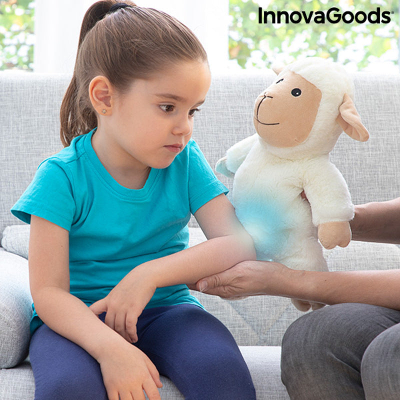 Sheep Soft Toy with Warming and Cooling Effect Wooly InnovaGoods - Cart2u.ro