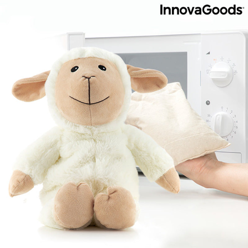 Sheep Soft Toy with Warming and Cooling Effect Wooly InnovaGoods - Cart2u.ro