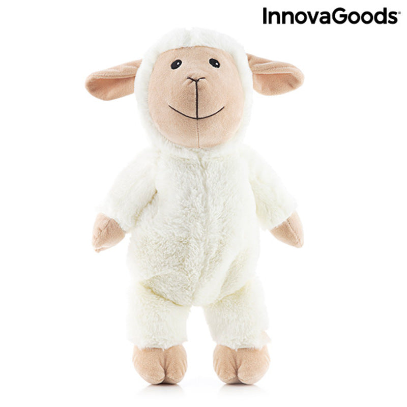 Sheep Soft Toy with Warming and Cooling Effect Wooly InnovaGoods - Cart2u.ro