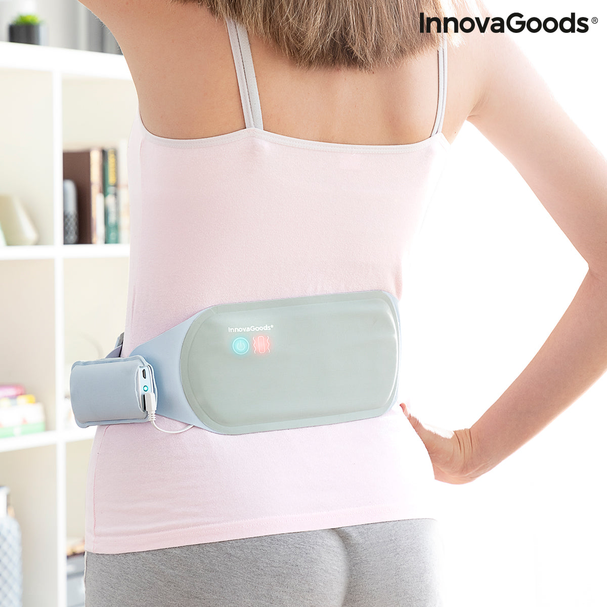 Rechargeable Wireless Massage and Heat Belt Beldisse InnovaGoods - Cart2u.ro