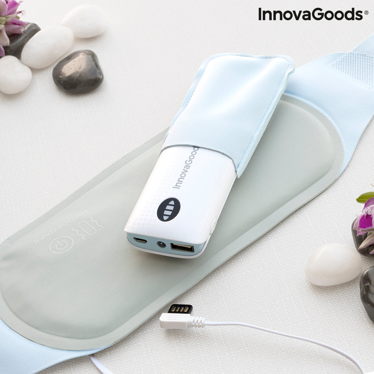 Rechargeable Wireless Massage and Heat Belt Beldisse InnovaGoods - Cart2u.ro