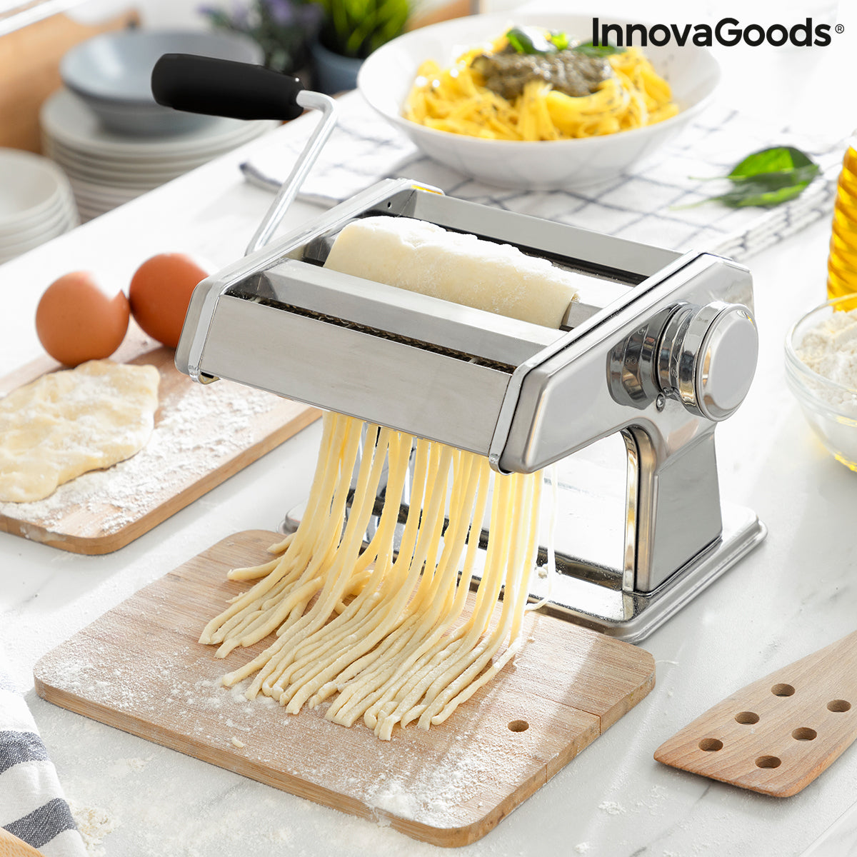 Machine for making Fresh Pasta with Recipes Frashta InnovaGoods - Cart2u.ro