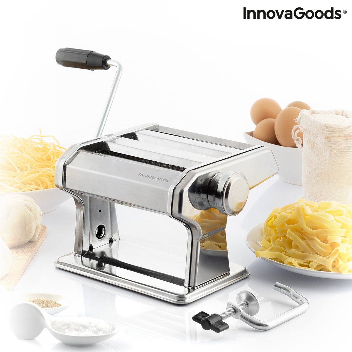 Machine for making Fresh Pasta with Recipes Frashta InnovaGoods - Cart2u.ro