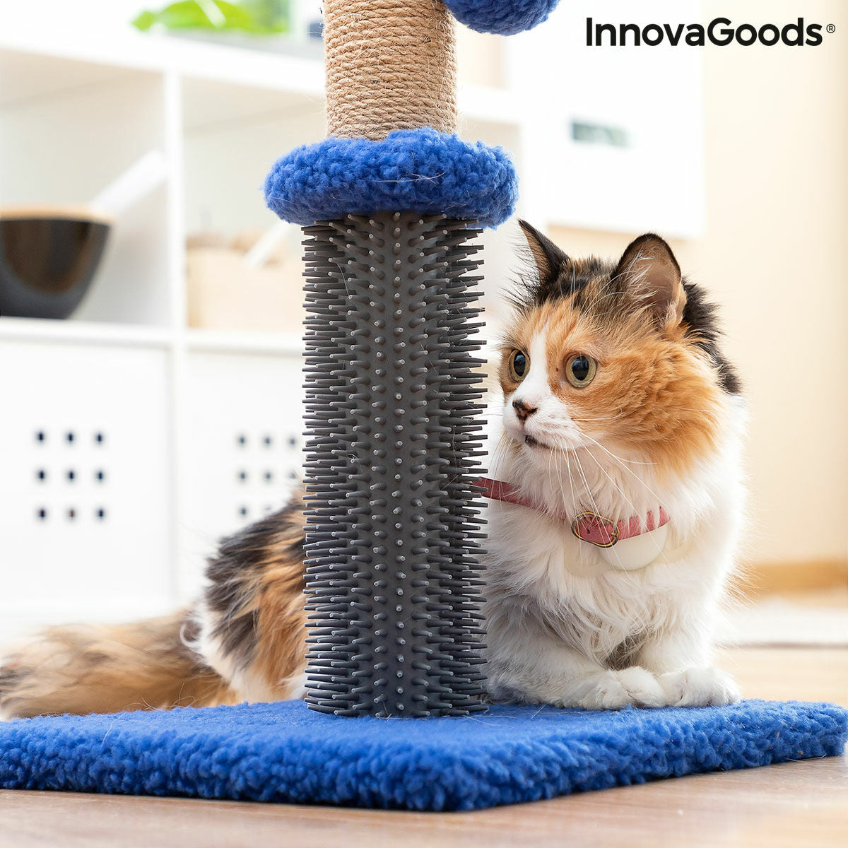 Cat Scratching and Massage Post with Ball Miausage InnovaGoods - Cart2u.ro