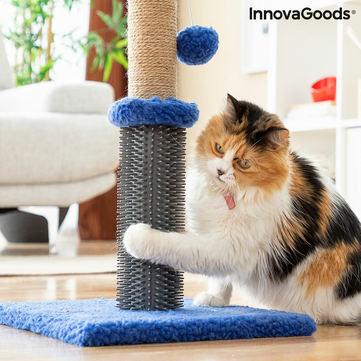 Cat Scratching and Massage Post with Ball Miausage InnovaGoods - Cart2u.ro