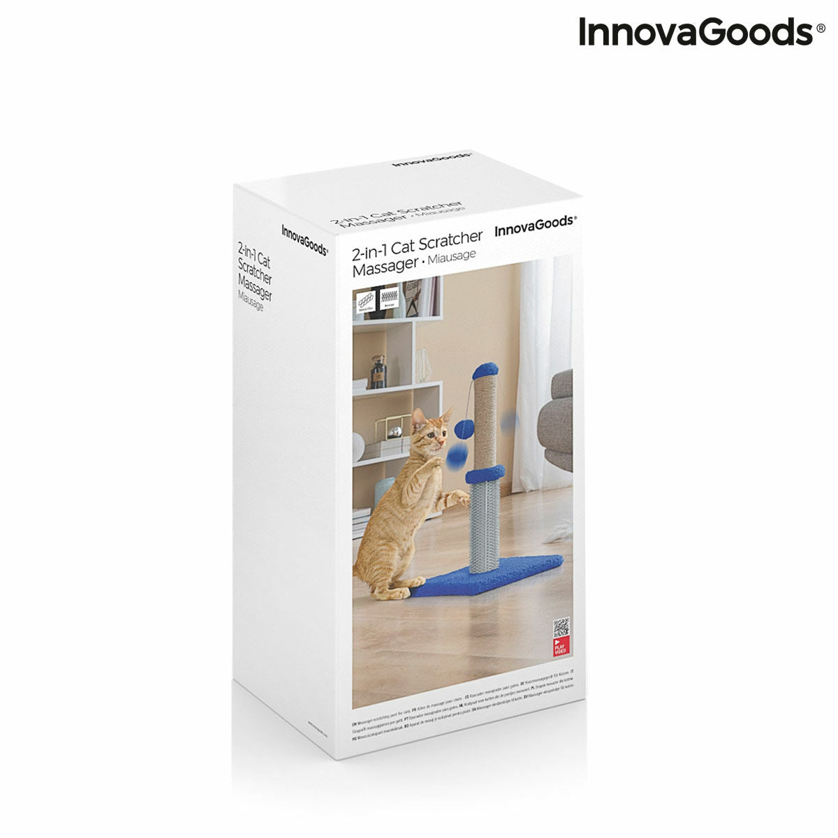 Cat Scratching and Massage Post with Ball Miausage InnovaGoods - Cart2u.ro