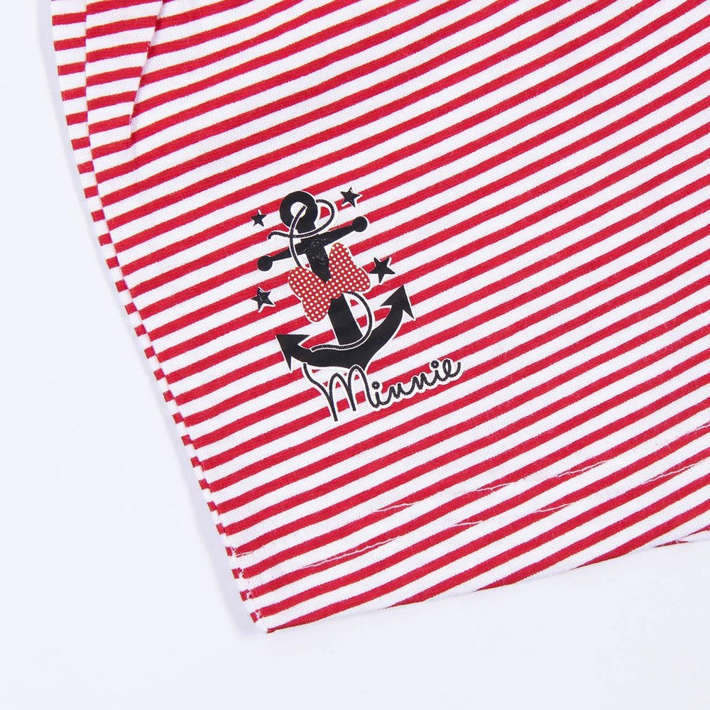 Summer Pyjama Minnie Mouse White Red