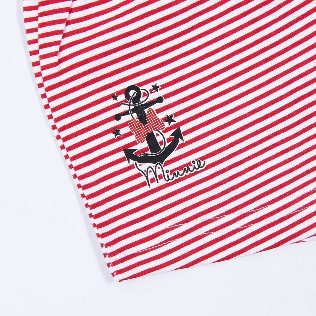 Summer Pyjama Minnie Mouse White Red