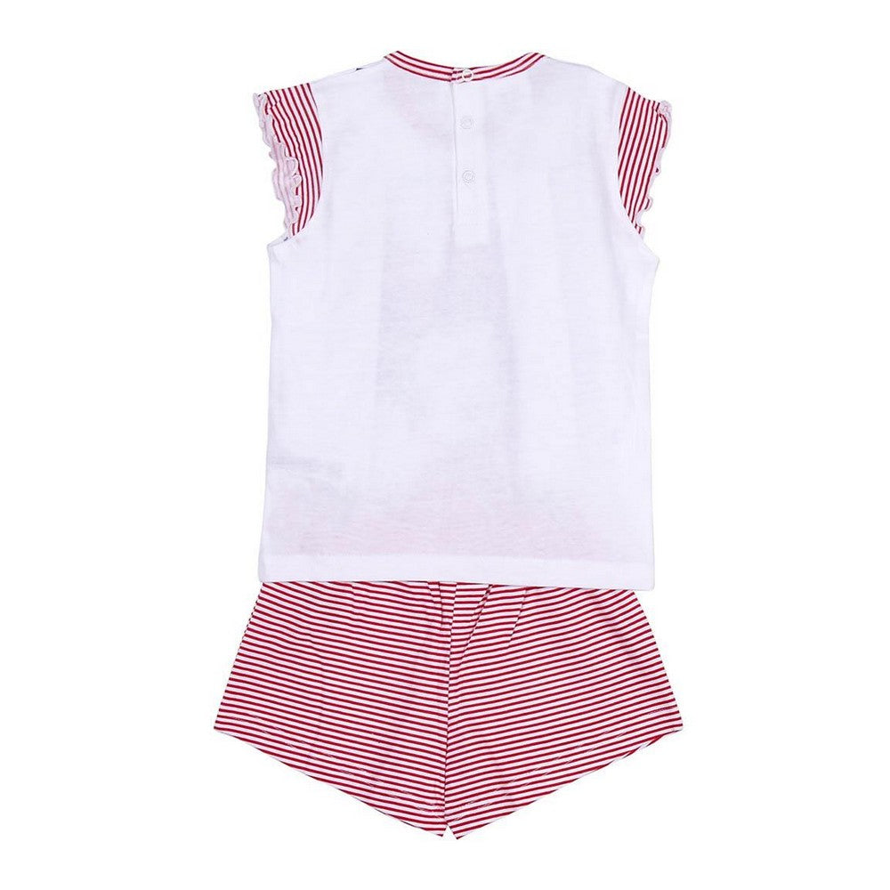 Summer Pyjama Minnie Mouse White Red